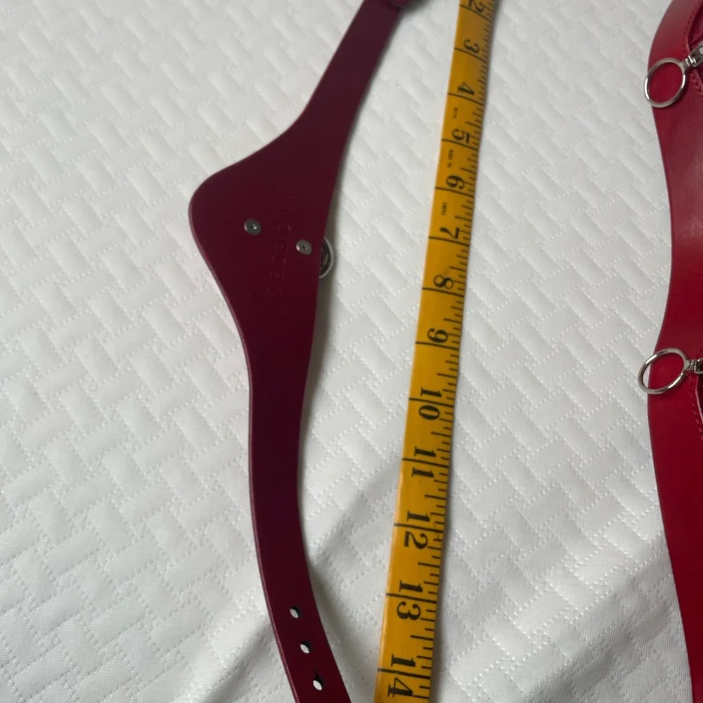 Anoeses red leather 3 piece set - Picture 8 of 16